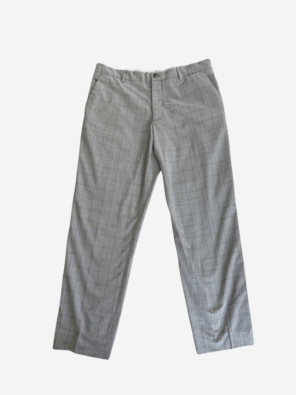 Zara Light Gray Plaid Men’s Dress Pants